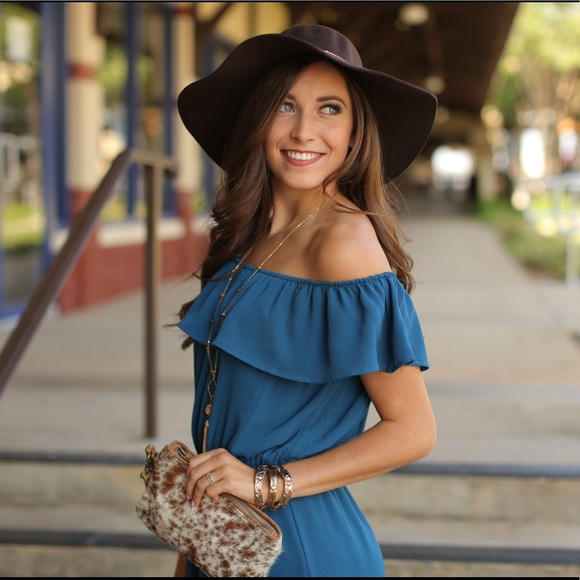 Brown Chain Detail Felt Fall Hat - Picture 4 of 5